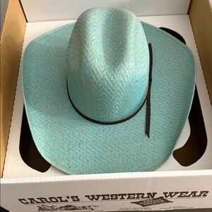 Rodeo King 25x Straw Teal Western Women’s Hat